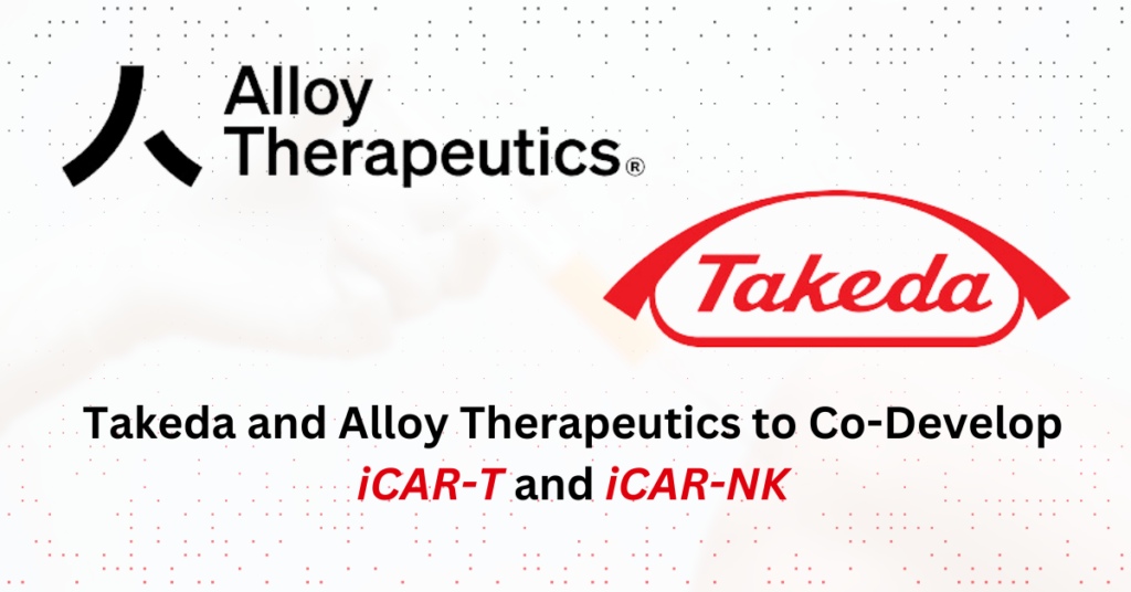 Takeda and Alloy Therapeutics to Co-Develop iPSC-Derived CAR-T and CAR-NK Products (iCAR-T and iCAR-NK)